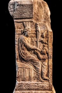 Votive altar with Aquileia and Roma, 238 AD, National Archaeological Museum, Villa Cassis Faraone,