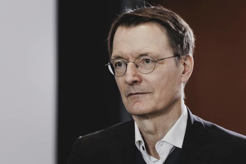 Karl Lauterbach (SPD), Federal Minister of Health, recorded during the weekly cabinet meeting in