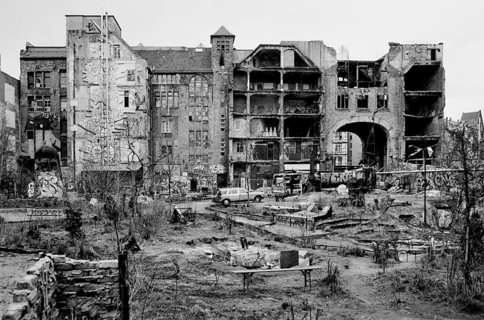 The Kunsthaus Tacheles in spring 1997, Oranienburger Strasse, Mitte district, Berlin, Germany,