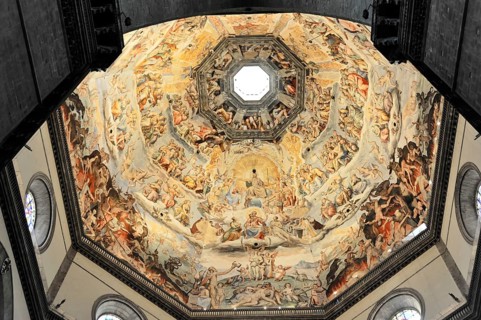 Interior of the Dome of the Basillica di Santa Maria del Fiore, Il Duomo di Firenze, Florence,