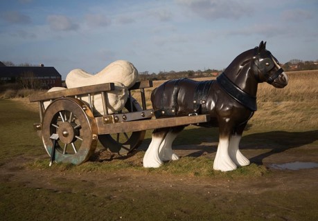 'Perceval' Sarah Lucas artwork Snape Maltings, Suffolk, England, United Kingdom, Europe