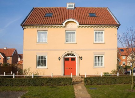 The Maharishi Garden Village is a 30-home settlement in Rendlesham, Suffolk, England built