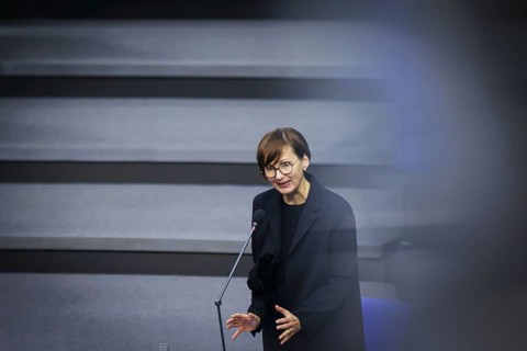 Bettina Stark-Watzinger (FDP), Federal Minister of Education and Research, during a government