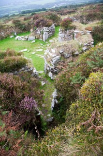 Chysauster Ancient Village is a late Iron Age and Romano-British village of courtyard houses in
