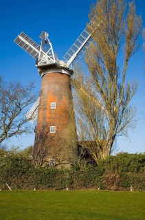 Buttrum's Mill windmill, Woodbridge, Suffolk, England, United Kingdom, Europe