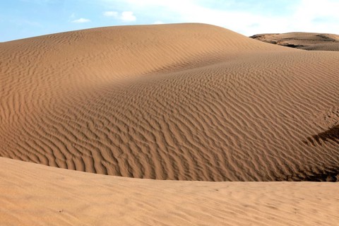 Mesr Desert in Iran. The Mesr Desert is part of the central Dashte-Kavir desert, 12.03.2019