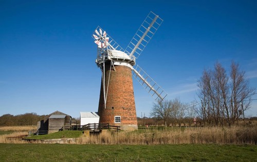 Horsey drainage mill windmill, Norfolk, England, United Kingdom, Europe