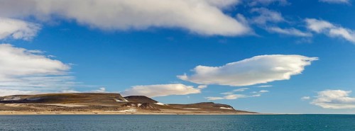 Torellneset, headland at the southwestern side of Nordaustlandet in summer, Gustav Adolf Land,