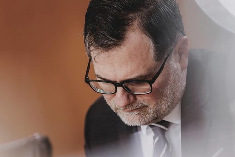 Wolfgang Schmidt (SPD), Head of the Federal Chancellery, recorded during the weekly cabinet meeting