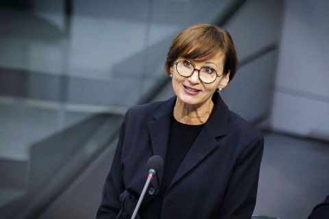 Bettina Stark-Watzinger (FDP), Federal Minister of Education and Research, during a government