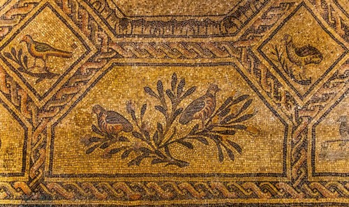 Basilica of Aquileia from the 11th century, largest floor mosaic of the Western Roman Empire,