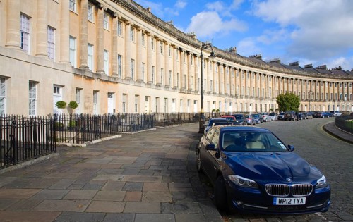 The Royal Crescent, architect John Wood the Younger built between 1767 and 1774, Bath, Somerset,