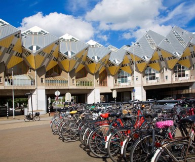 Kubuswoning Cube Houses, Blaak, Rotterdam, Netherlands architect Piet Blom