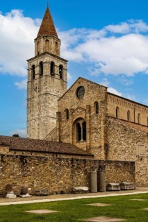 Basilica of Aquileia from the 11th century, largest floor mosaic of the Western Roman Empire,
