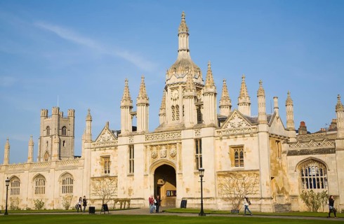 The Gatehouse, King's College, Cambridge university, Cambridgeshire, England, United Kingdom,