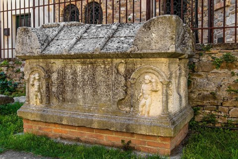 Lapidarim, Basilica di Santa Eufemia, Citta vecchia, island of Grado, north coast of the Adriatic