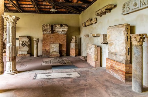 Garden with Lapidarium, National Archaeological Museum, Villa Cassis Faraone, UNESCO World Heritage