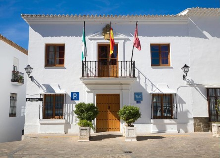 Town hall in village of Zahara de la Sierra, Cadiz province, Spain, Europe
