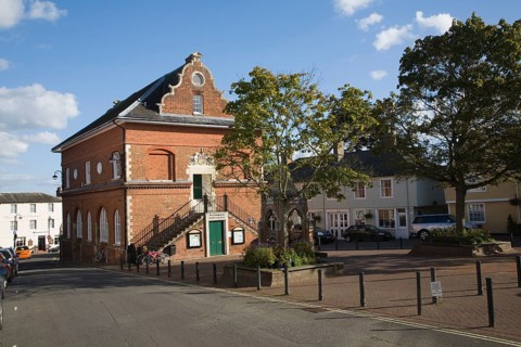 Sixteenth century Shire Hall building 1575 built by Thomas Seckford, Woodbridge, Suffolk, England,