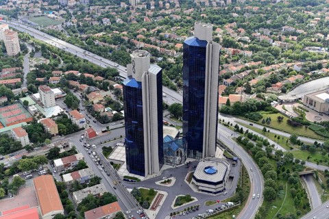 View from Istanbul Sapphire, financial district, Levent, Besiktas, Istanbul, European part,