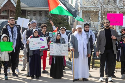 Hamtramck, Michigan USA, 25 February 2024, Two days ahead of Michigan's Presidential primary
