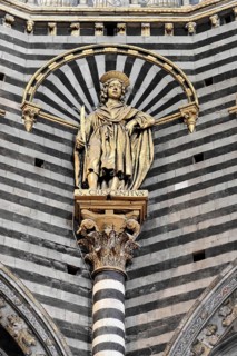 Detail, Siena Cathedral, Cattedrale di Santa Maria Assunta, UNESCO World Heritage Site, Siena,
