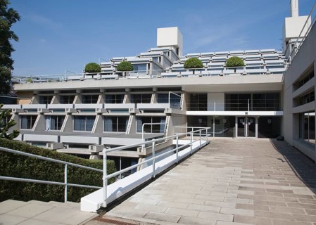 New Court building in Christ's College, University of Cambridge, architect Sir Denys Lasdun built