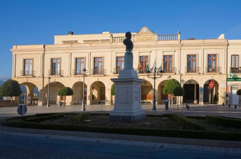 National Tourism Parador hotel Ronda, Plaza de Espana, Malaga province, Spain, Europe