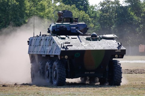 VBCI infantry battle tank of the French army during a demonstration in the Julius Leber barracks,