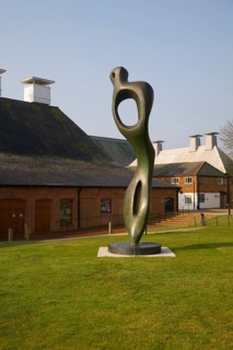 Sculpture 'Large Interior Form' by Henry Moore, Snape Maltings, Suffolk, England, United Kingdom,