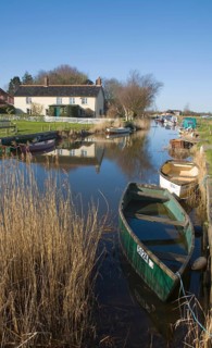 Norfolk Broads landscape at West Somerton, Norfolk, England, United Kingdom, Europe