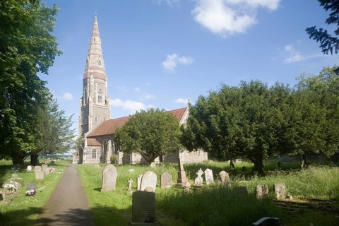 Parish church of Saint Andrew, Great Finborough, Suffolk, England, UK