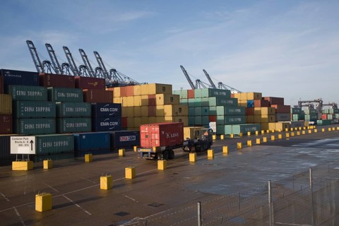 The Port of Felixstowe is Britain's busiest container port and one of the largest in Europe,