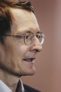 Karl Lauterbach (SPD), Federal Minister of Health, recorded during the weekly cabinet meeting in