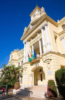 Malaga City Hall building, Malaga, Spain designed by Fernando Guerrero Strachan and Manuel Rivera