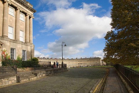 The Royal Crescent, architect John Wood the Younger built between 1767 and 1774, Bath, Somerset,