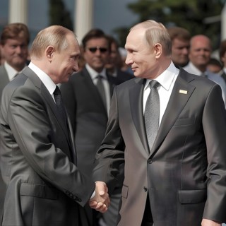 Symbolic image of an alleged double of President of the Russian Federation, Vladimir Vladimirovich