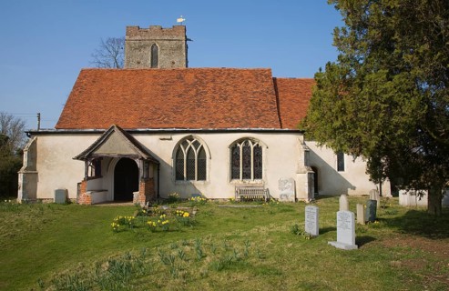 Parish church of All Saints at Shelley, Suffolk, England, United Kingdom, Europe