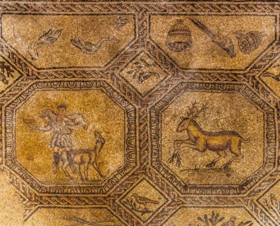 Basilica of Aquileia from the 11th century, largest floor mosaic of the Western Roman Empire,
