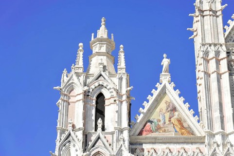 Detail, Siena Cathedral, Cattedrale di Santa Maria Assunta, UNESCO World Heritage Site, Siena,
