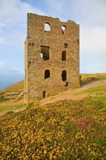 Ruins of Wheal Coates Tin Mine, St Agnes Head, Cornwall, England, United Kingdom, Europe