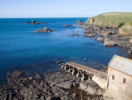 Lifeboat Station built in 1859, Polpeor Cove, Lizard Point, Cornwall, England, United Kingdom,