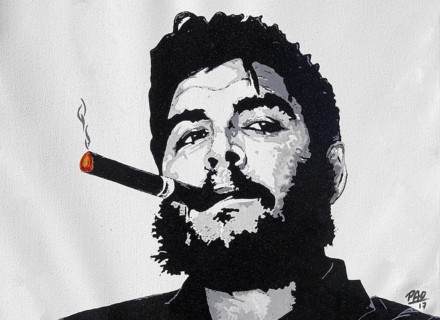 Che Guevara, painting, souvenir, Vinales, Valle de Vinales, Pinar del Rio province, Cuba, Greater