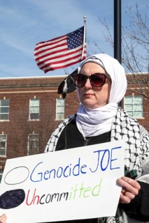 Hamtramck, Michigan USA, 25 February 2024, Two days ahead of Michigan's Presidential primary