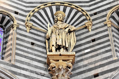 Detail, Siena Cathedral, Cattedrale di Santa Maria Assunta, UNESCO World Heritage Site, Siena,