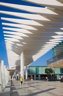 Quay two El Palmeral de las Sorpresas port development of the modern new cruise terminal, Malaga,