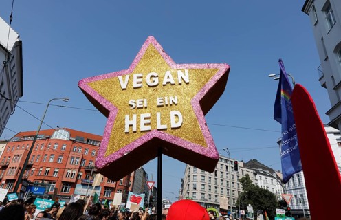 Demo Official Animal Rights March at Rosenthaler Platz in Berlin, 25 August 2019 The Animal Rights