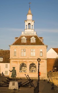 Seventeenth century Custom House building at King's Lynn, Norfolk, England, United Kingdom, Europe