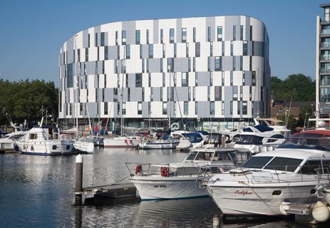 University College Suffolk building, redevelopment of Ipswich Waterfront, Suffolk, England, United