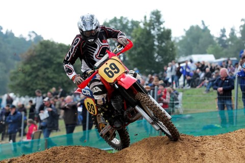 Motocross rider, Rudersberg Motocross, Rudersberg, Baden-Wuerttemberg, Germany, Europe